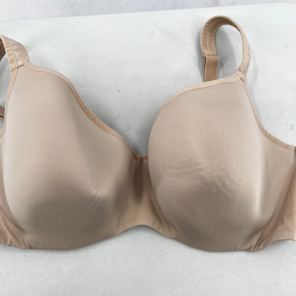 Lane Bryant Cacique Full Coverage Bra Size 44DD Beige Underwire Lightly Padded - Picture 7 of 7